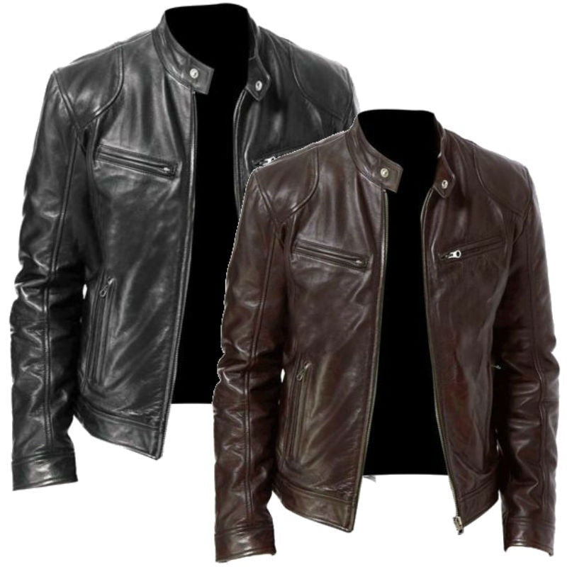 Leather jacket man style