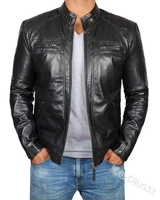 Leather jacket man style